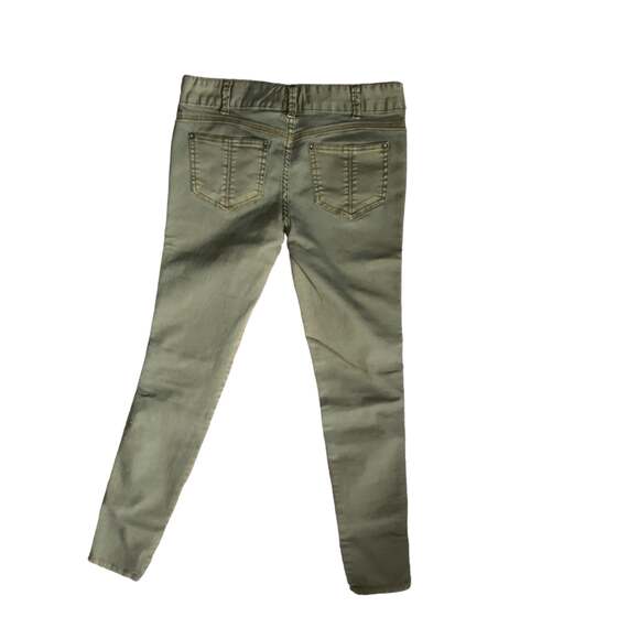 Free people woman's size 28 green skinny jeans ankle basic fall - Picture 3 of 8